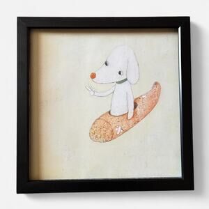 Nara Yoshimoto Nara art prints 9x9 " framed contemporary Japanese artist artwork